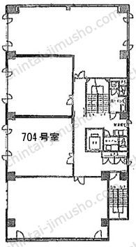 新横浜葉山第三ビル7Fの間取図