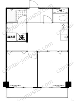マンション芝公園10階の間取図