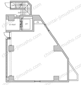 エルシティ蒲田／プラスサロン蒲田1階の間取図