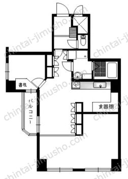安田神保町マンション4階の間取図