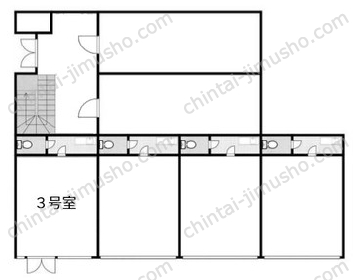 上尾岡村ビル1階の間取図