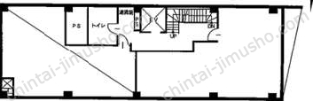 四谷ビル2階の間取図