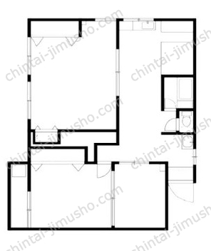 アイエスビル2階の間取図