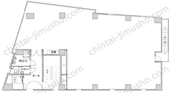 イマス浜田ビル／西新宿ライズオフィス1stの間取図