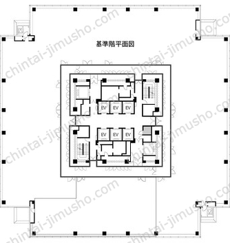 横浜ビジネスパーク（YBP）WESTの間取図