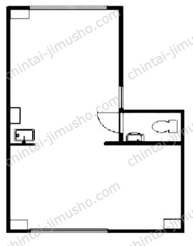 三徳ビル2Fの間取図