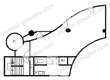 聖蹟角屋ビル2階の間取図