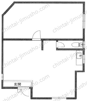 佐藤ハウス1階の間取図