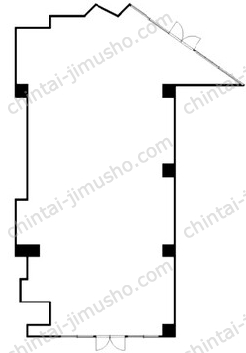 王子新扇屋ビル1階の間取図
