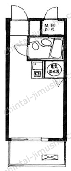 プレジデントハイツ五反田7Fの間取図