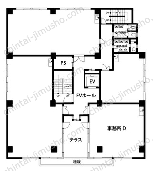 柳田ビル4階の間取図