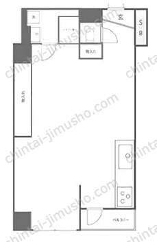 タカシマ両国マンション6階の間取図