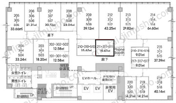H1O日本橋茅場町の間取図