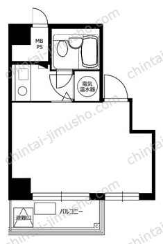 ステュディオ日本橋の間取図