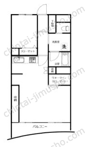 マンション中野ソレイユ9階の間取図