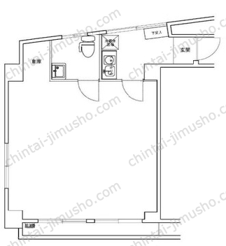 近藤ビル2階の間取図