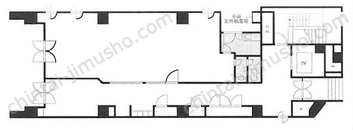 東麻布アネックス1階の間取図