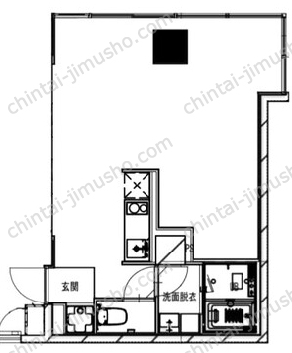 CABO Uehara3階の間取図