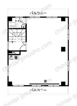 サン冨田2階の間取図