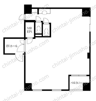 アスカ日本橋小伝馬町ビル6Fの間取図
