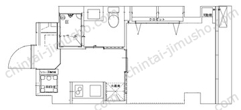 大蔵マンション2階の間取図