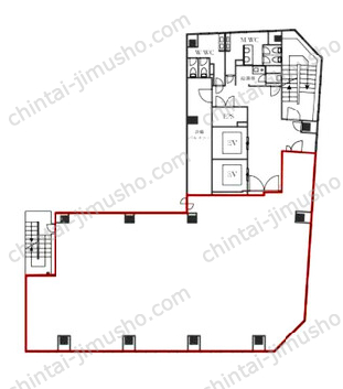 銀座グランディールビル4階の間取図