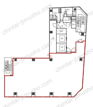 銀座グランディールビル2階の間取図