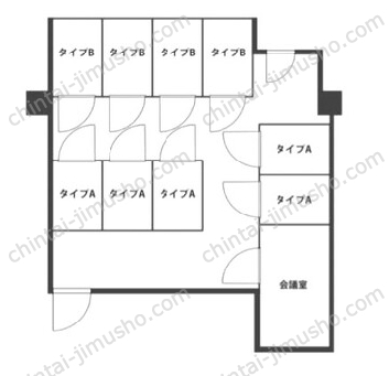 VORT AOYAMA／渋谷表参道ライズオフィス2nd／渋谷表参道ライズオフィス1st4階の間取図