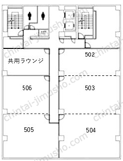SD19ビル5階の間取図