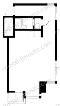 キャッスル新宿14階の間取図