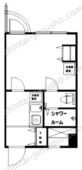 マリンロードダイヤモンドパレス9階の間取図