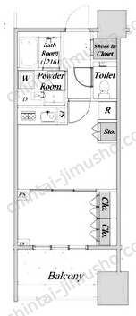 シティタワー銀座東の間取図
