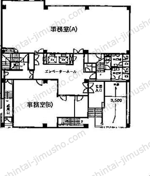小浦第二ビル1階の間取図