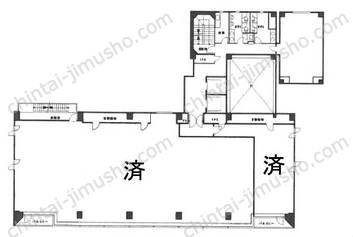 帝国書院ビル4階の間取図