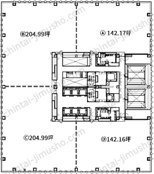 晴海プライムスクエアの間取図