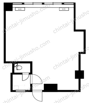 日東ビル9階の間取図