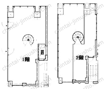 銀座1丁目複合ビル一括貸の間取図