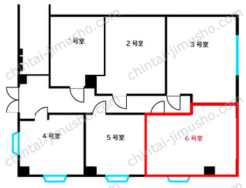 石川ビル／元町ビューティーガレージ2階の間取図