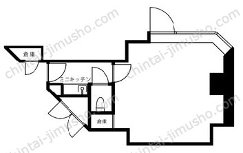 世田谷ビジネススクエアヒルズⅡの間取図