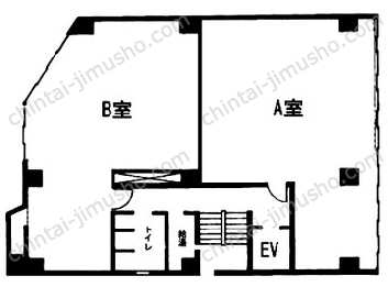共栄ビル6階の間取図