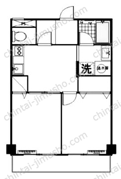 マンション芝公園9階の間取図