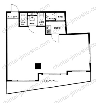 フロント中井4階の間取図