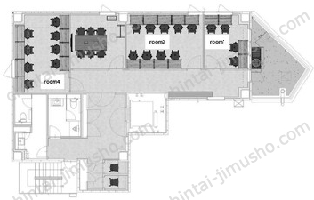 owns新橋14Fの間取図