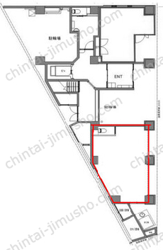 ルミークアン東中野1階の間取図