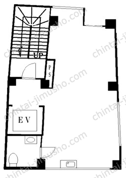 渋谷東KMビル8階の間取図