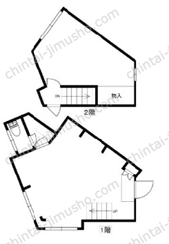 （仮称）北千束2丁目貸事務所一棟の間取図