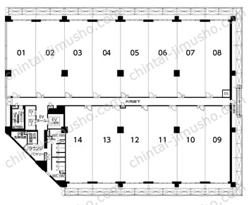 三井リンクラボ新木場15Fの間取図