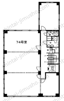 喜助内神田ビル7階の間取図