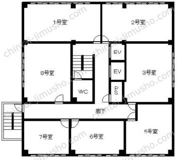 15山京ビルの間取図