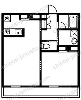 チッタカーザビアンカⅢ3階の間取図